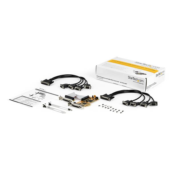 STARTECH.COM Pci-e Serial Card - 8-port Low Profile - Rs-232