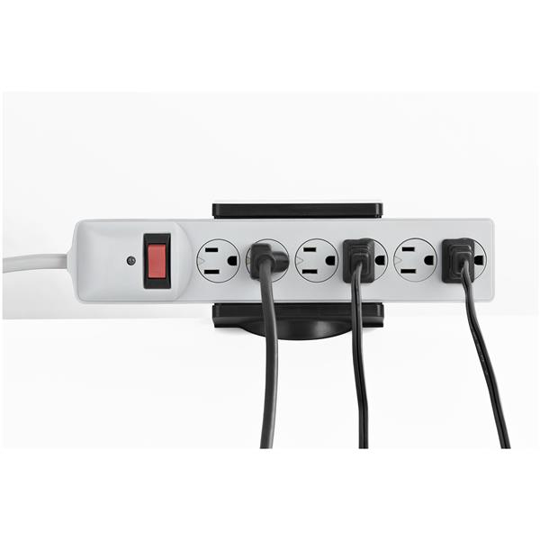 STARTECH.COM Power Strip Desk Mount - Clamp- On Power Strip Holder
