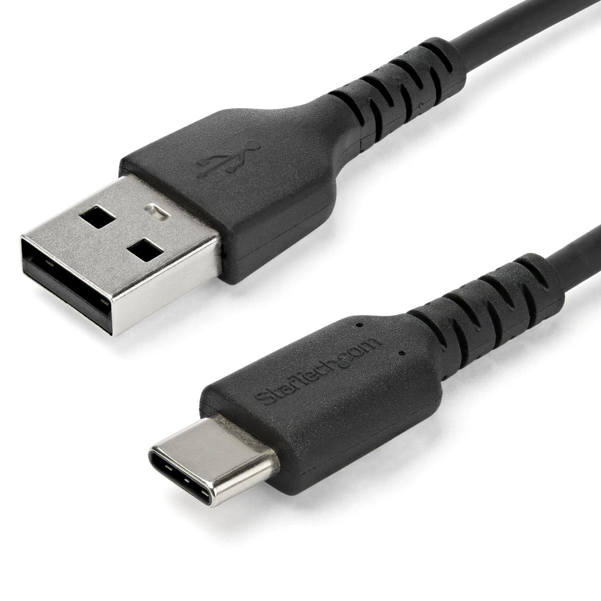 STARTECH.COM Durable USB 2.0 To USB C Cable - Aramid Fiber - 2m Black
