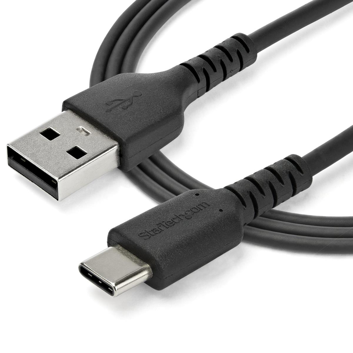 STARTECH.COM Durable USB 2.0 To USB C Cable - Aramid Fiber - 2m Black