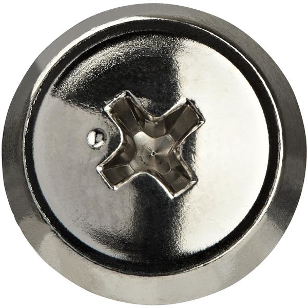 STARTECH.COM 12-24 Server Rack Screws - Mounting Screws for Rack and Server Cabinets - Nickel-Plated - 50 pack