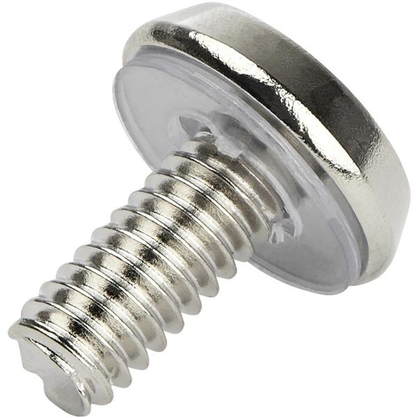 STARTECH.COM 12-24 Server Rack Screws - Mounting Screws for Rack and Server Cabinets - Nickel-Plated - 50 pack