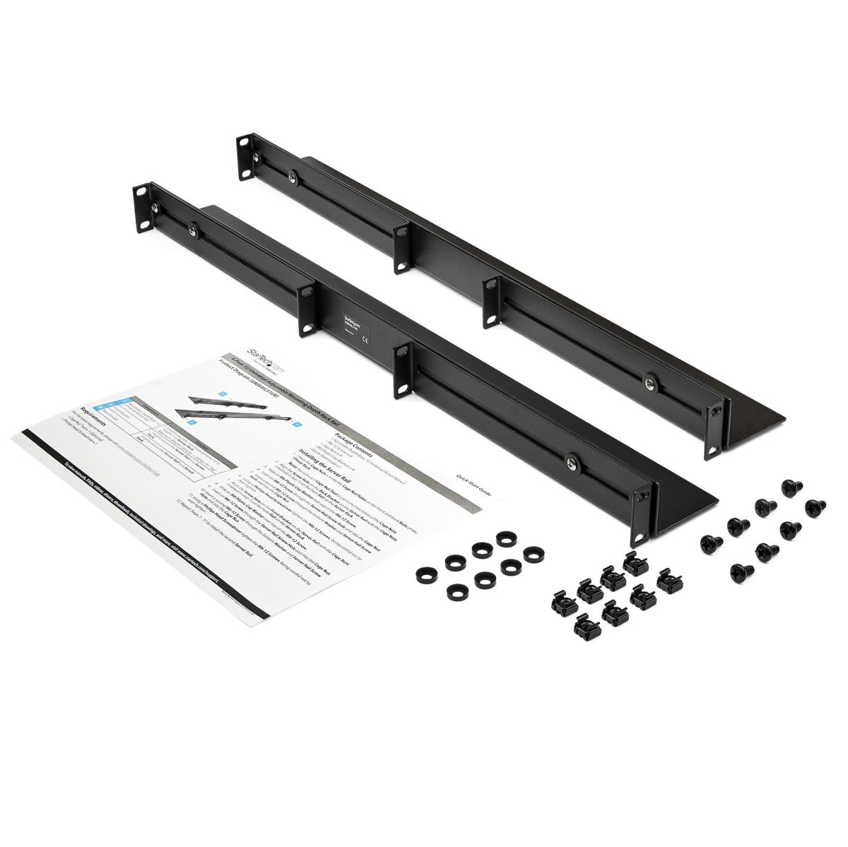 STARTECH.COM Server Rack Rails 1U with Adjustable Mounting Depth