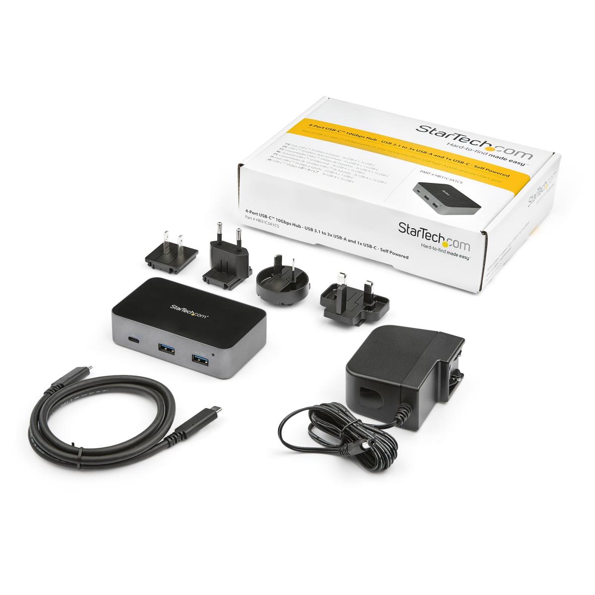STARTECH.COM 4-port USB-c Hub - 10 Gbps - 3x USB-a & 1x USB-c - Powered