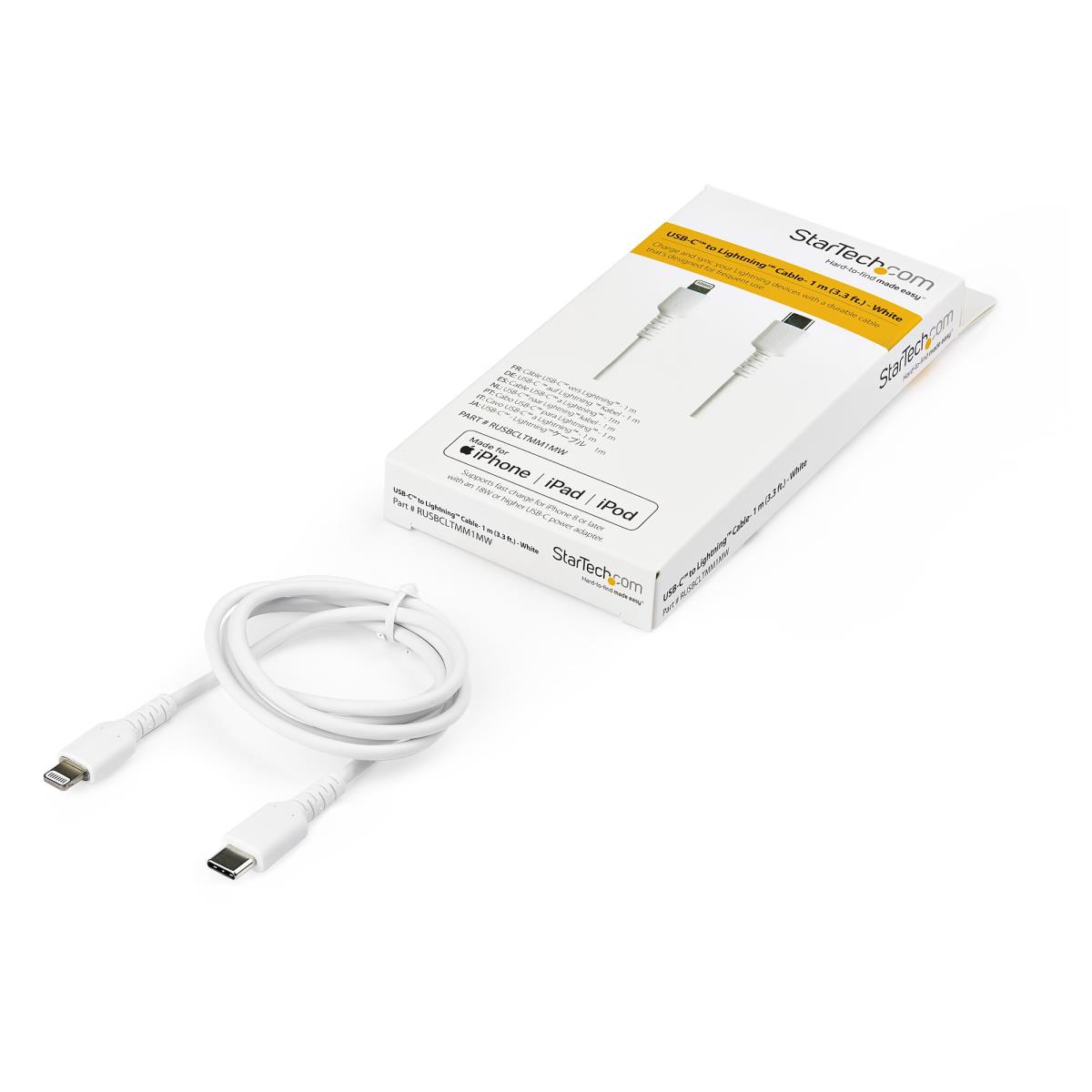 STARTECH.COM Cable USB C To Lightning - Apple Mfi Certified - 1m White