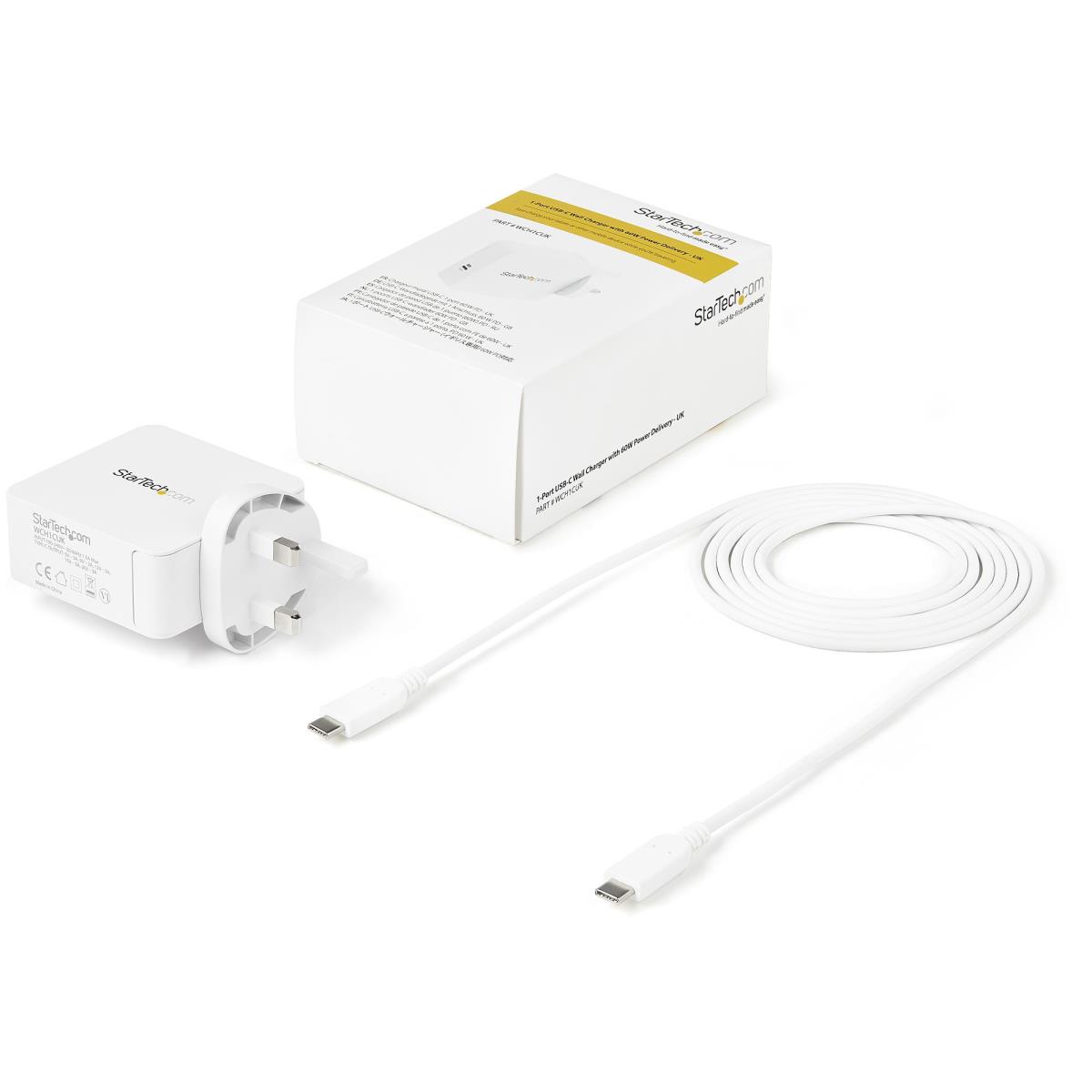 STARTECH.COM USB-c Wall Charger 1port  60w Pd 2 Year Warranty