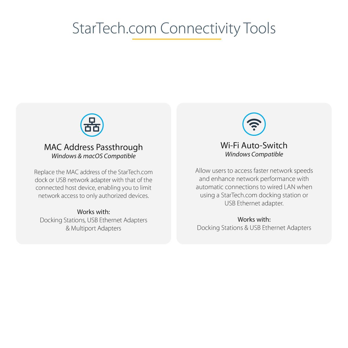 STARTECH.COM USB-c Ethernet Adapter - With Extra USB Port