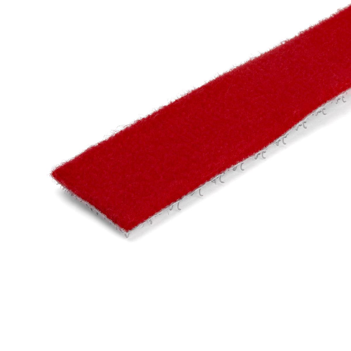 STARTECH.COM Hook And Loop Roll - Resuable - Red - 25ft