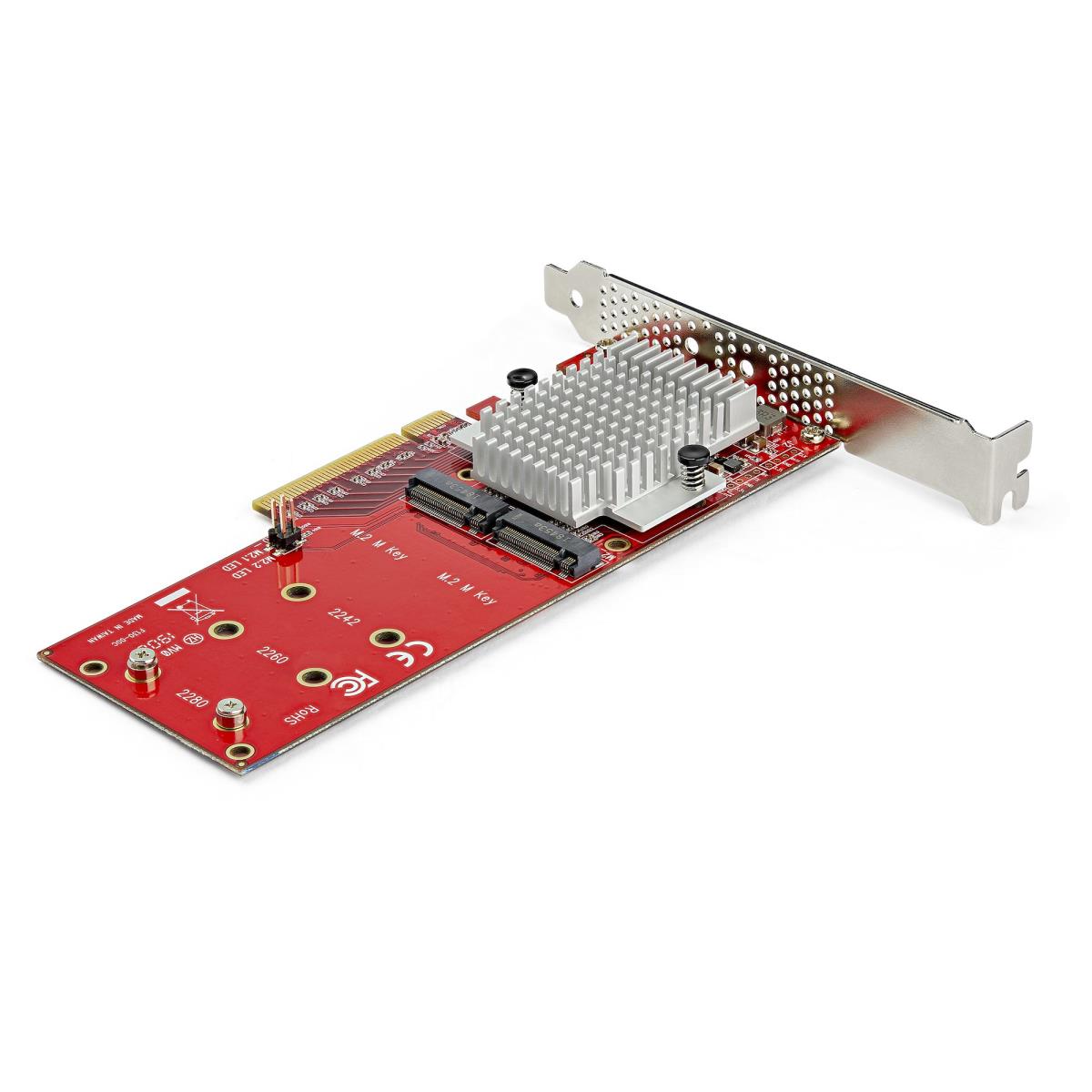 STARTECH.COM Dual M.2 Pci-e SSD Adapter - X8 Pci-e 3.0