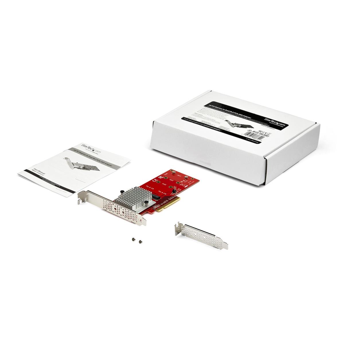STARTECH.COM Dual M.2 Pci-e SSD Adapter - X8 Pci-e 3.0