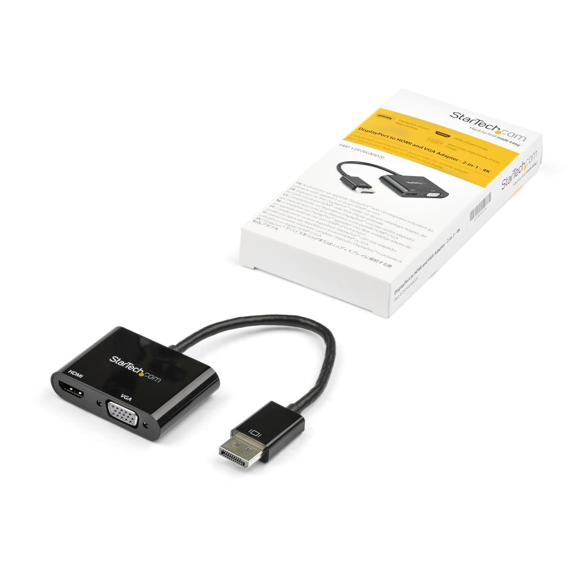 STARTECH.COM Adapter - DisplayPort To Hdmi Vga - 4k60