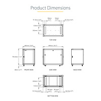 STARTECH.COM Rack - Server Cabinet - 15u - Lockable