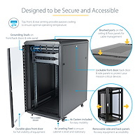 STARTECH.COM Rack - Server Cabinet - 18u - Lockable