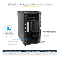 STARTECH.COM Rack - Server Cabinet - 18u - Lockable