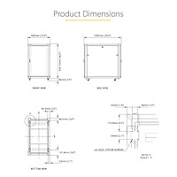 STARTECH.COM Rack - Server Cabinet - 18u - Lockable