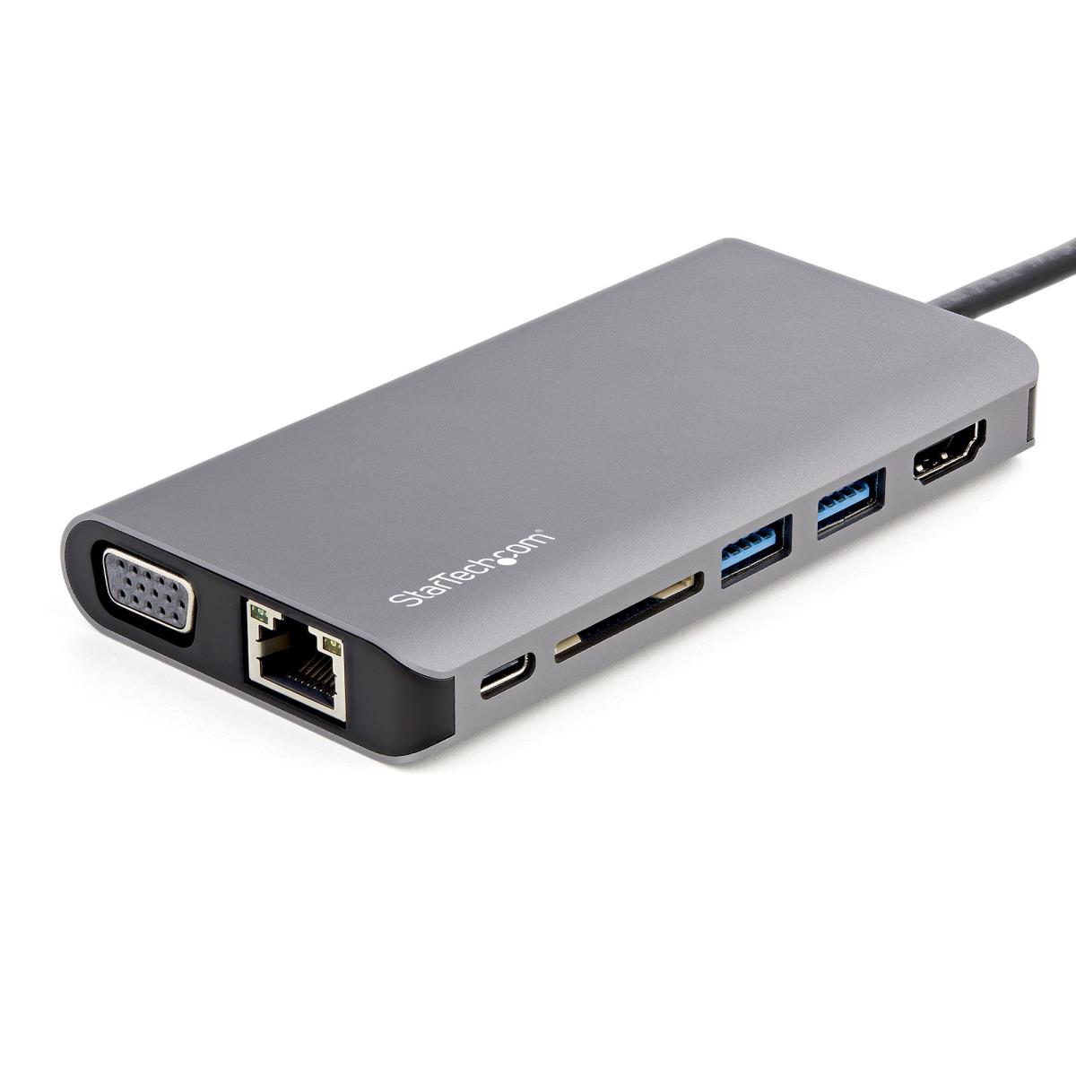 STARTECH.COM Mini Docking Station - USB-c Multiport Adapter - Hdmi / Vga - Pd - Sd - Ethernet - Audio & Mic - 30cm Cable
