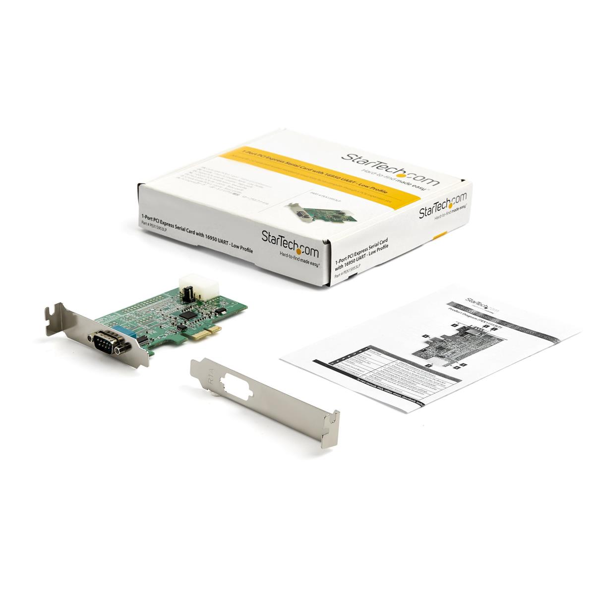 STARTECH.COM Serial Card - 4 Port Pci-e Rs232 - 16950 Uart