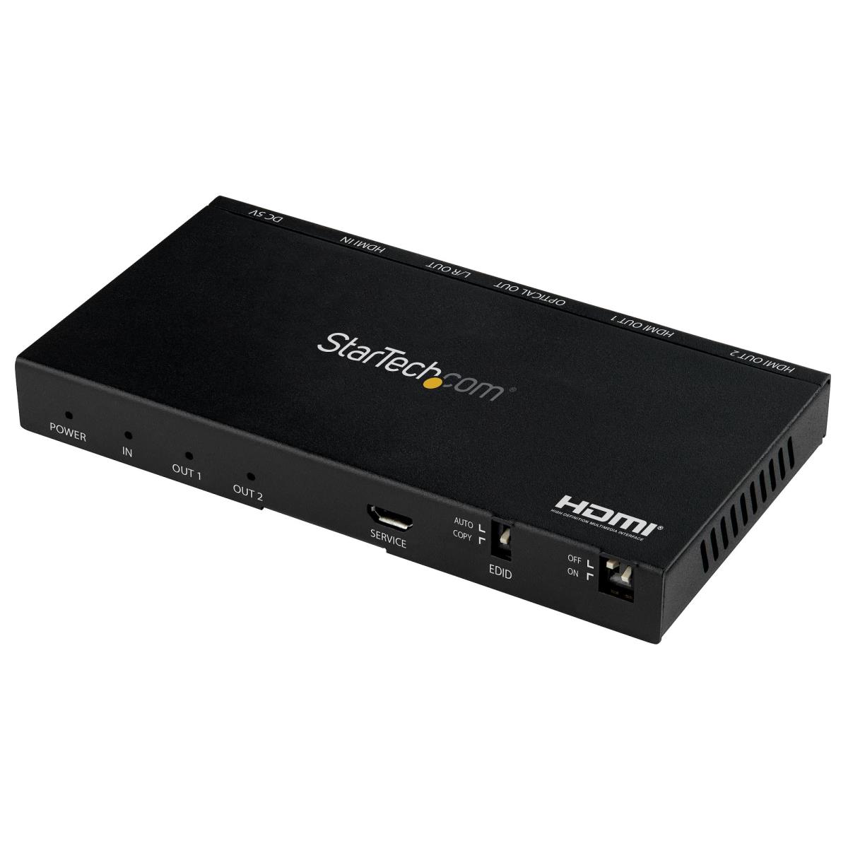 STARTECH.COM Hdmi Splitter - 2-port 4k 60hz With Built-in Scaler