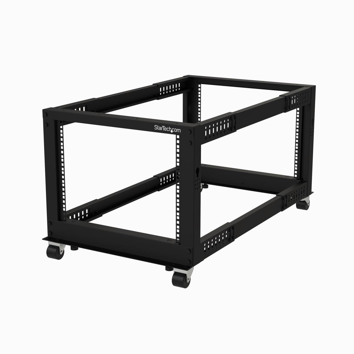 STARTECH.COM Open Frame Server Rack - Compact 4 Post Adjustable Depth (22-40