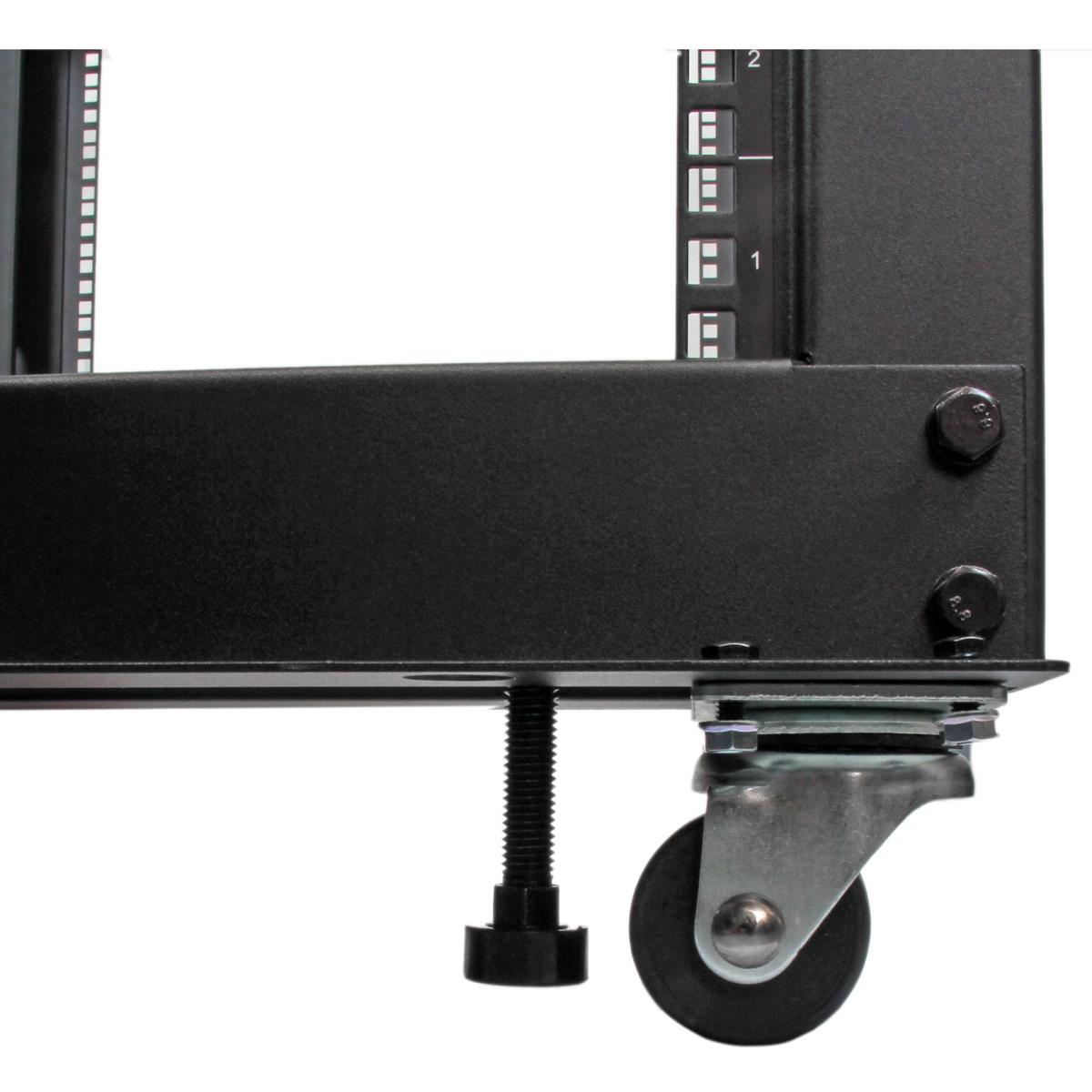 STARTECH.COM Open Frame Server Rack - Compact 4 Post Adjustable Depth (22-40