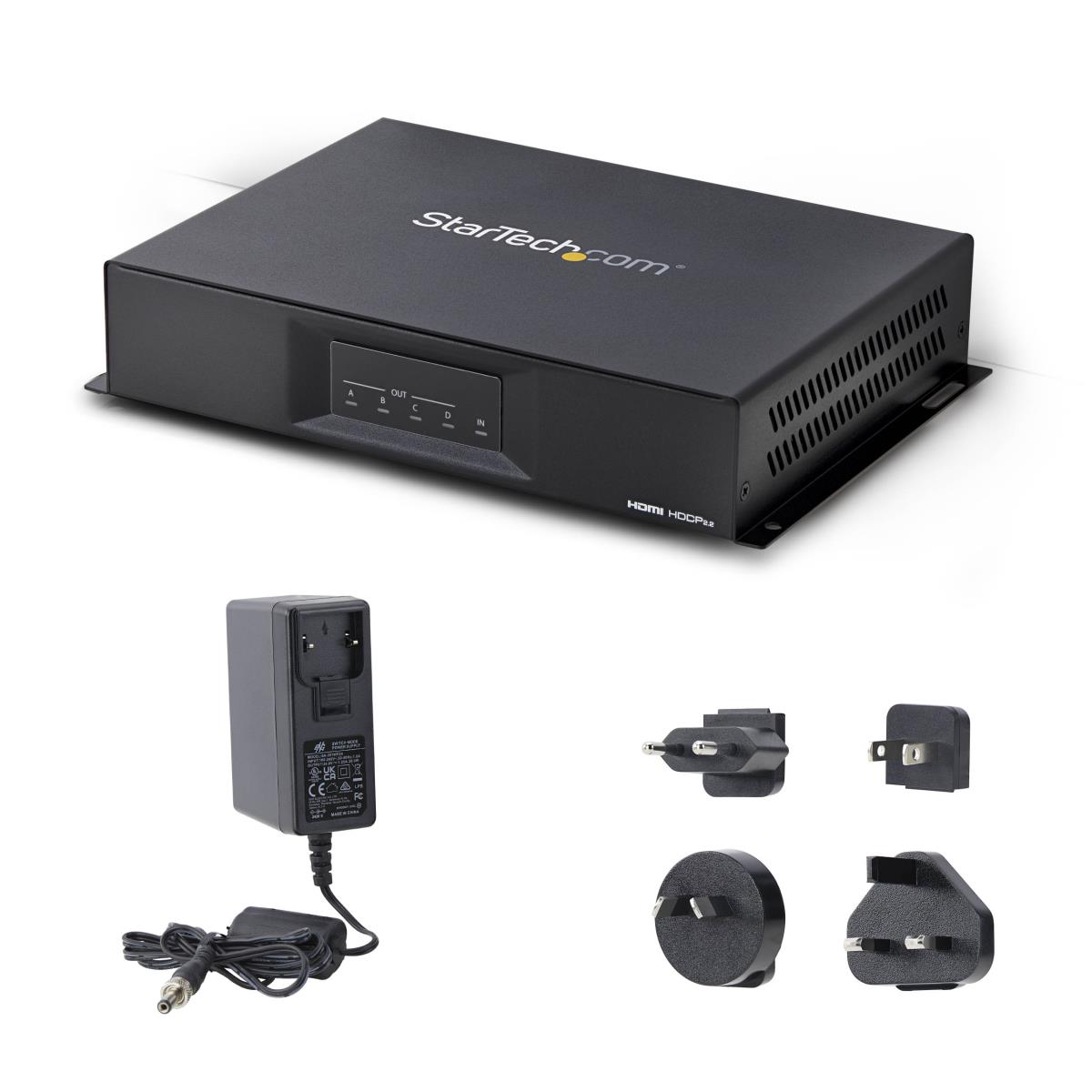 STARTECH.COM 2x2 Video Wall Controller - 4k Video Wall Splitter - Hdmi 2.0 - 1 Input 4 Outputs