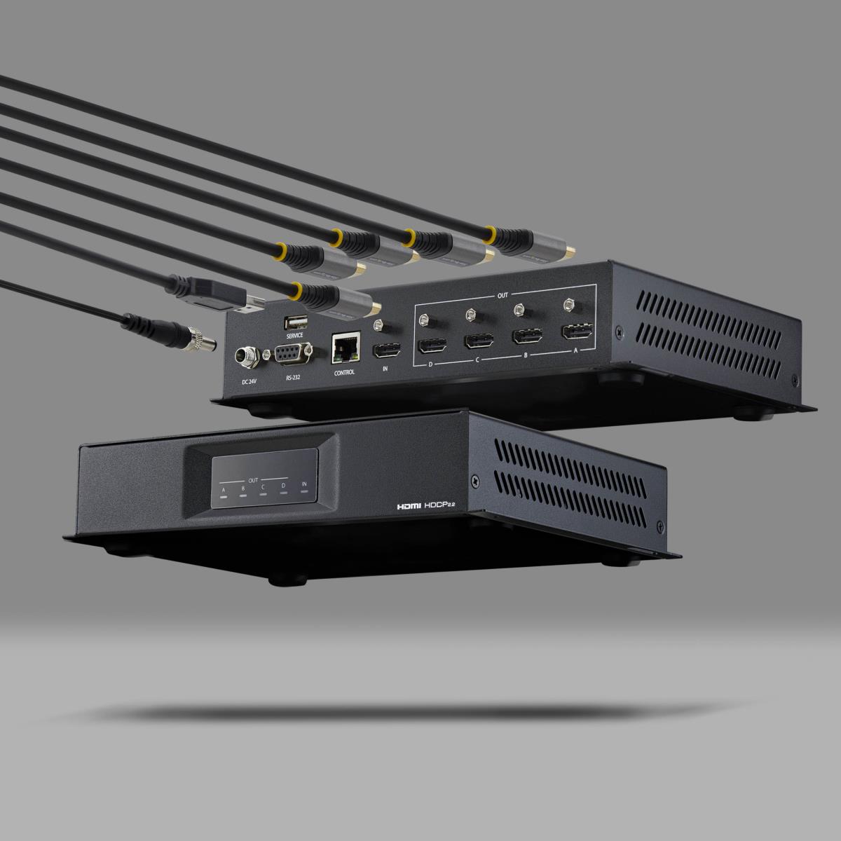 STARTECH.COM 2x2 Video Wall Controller - 4k Video Wall Splitter - Hdmi 2.0 - 1 Input 4 Outputs