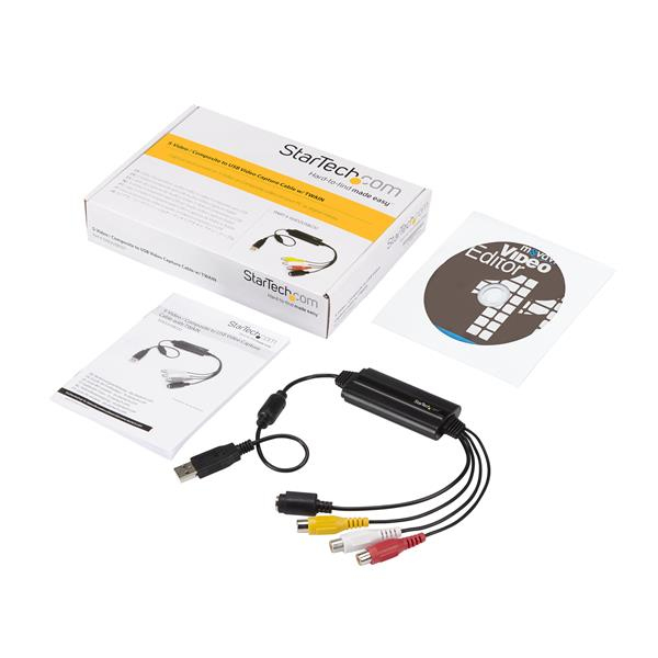 STARTECH.COM USB Video Capture Adapter - S Video / Composite To USB 2.0 Video Capture Cable With Twain Support - Analog To Digital Converter