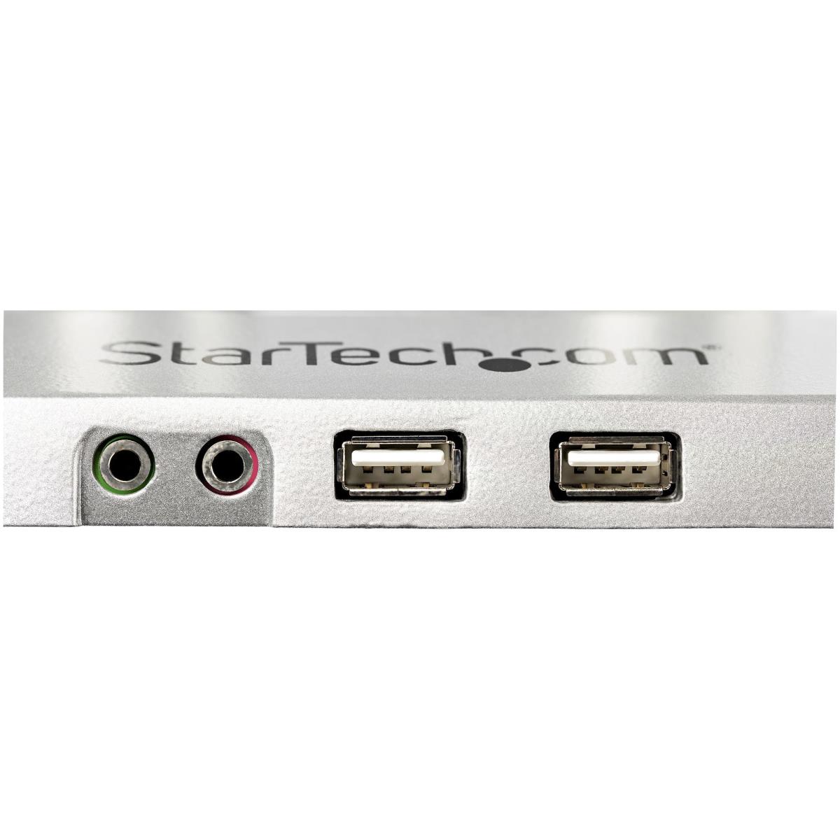 STARTECH.COM Dual Desk Mount Monitor Arm Built-in 2-port USB And 3.5mm