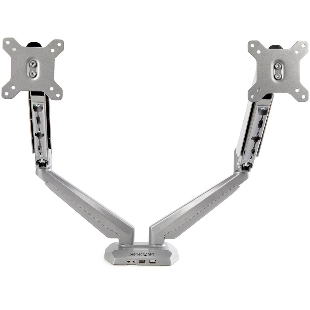 STARTECH.COM Dual Desk Mount Monitor Arm Built-in 2-port USB And 3.5mm
