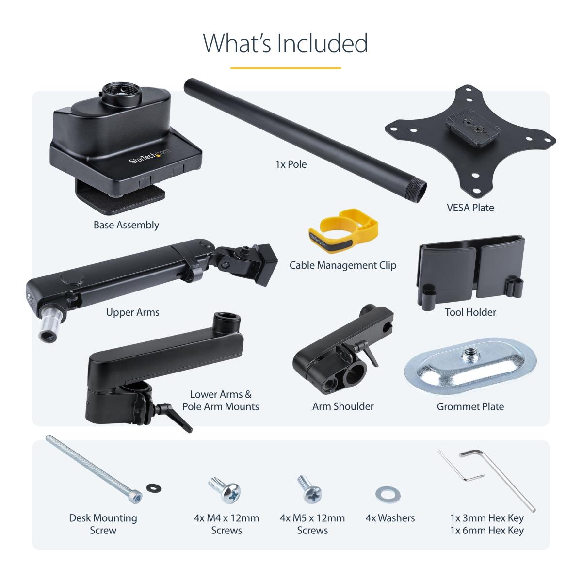 STARTECH.COM Desk Mount Monitor Arm Articulating - 2x USB 3.0