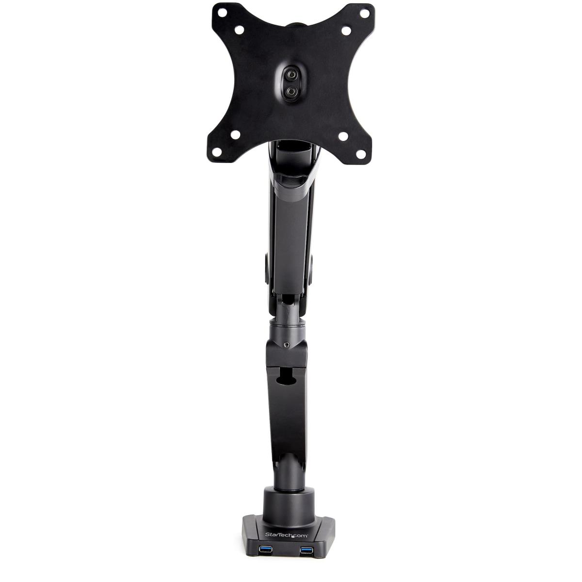 STARTECH.COM Single Desk Mount Monitor Arm 2 Built-in USB 3.0 Ports - Vesa