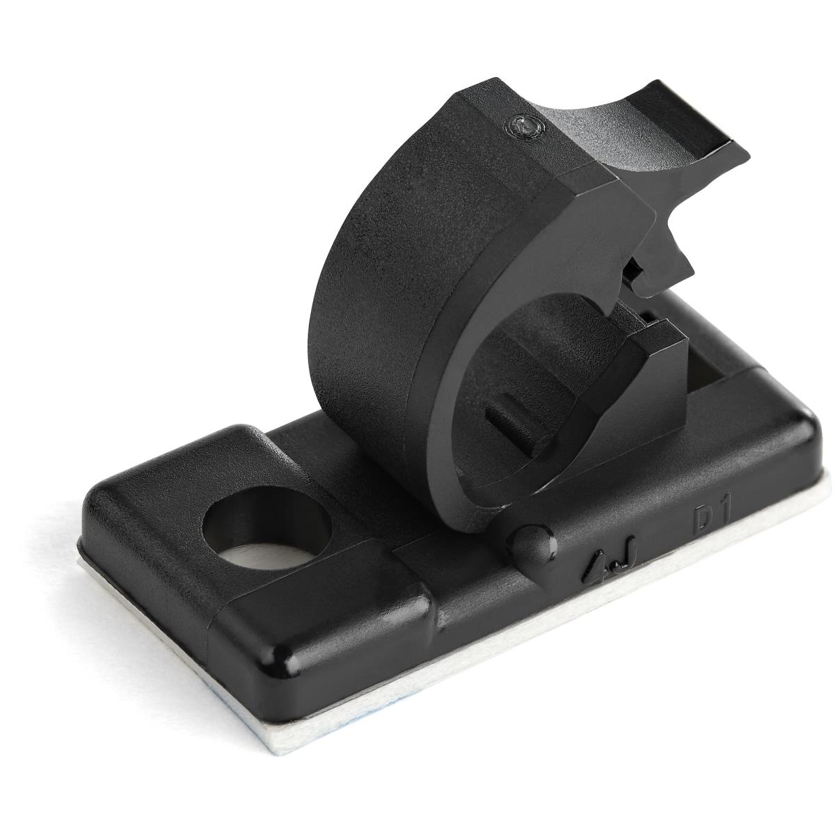 STARTECH.COM Adhesive Cable Management ClIPS Black - Nylon Self Adhesive Clamp Ul/94v-2 Fire Rated - 100 Pack - Cbmcc1
