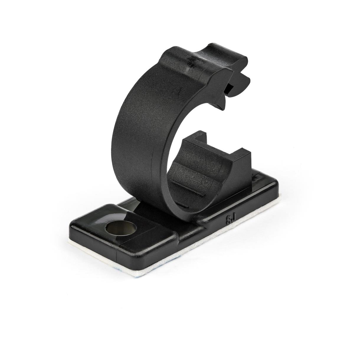 STARTECH.COM Adhesive Cable Management ClIPS Black - Nylon Self Adhesive Clamp Ul/94v-2 Fire Rated - 100 Pack - Cbmcc2