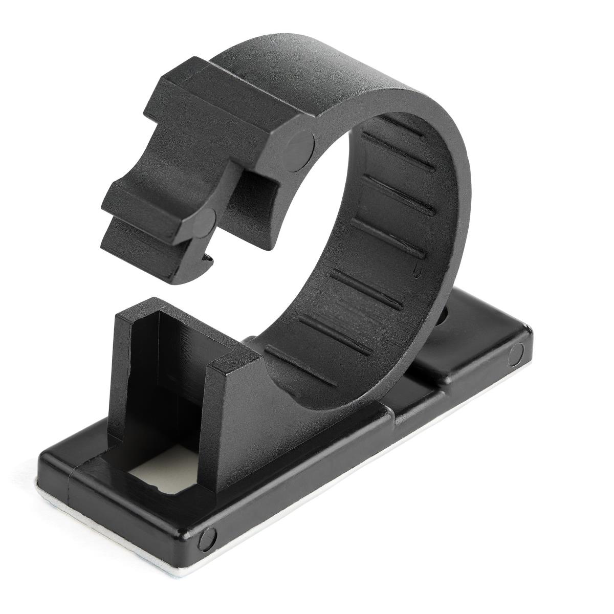 STARTECH.COM Adhesive Cable Management ClIPS Black - Nylon Self Adhesive Clamp Ul/94v-2 Fire Rated - 100 Pack - Cbmcc3