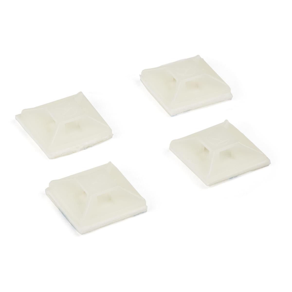 STARTECH.COM Cable Tie Mounts With Adhesive Tape For 0.13 In. (3.2 Mm) Wide Ties - 100 Pack