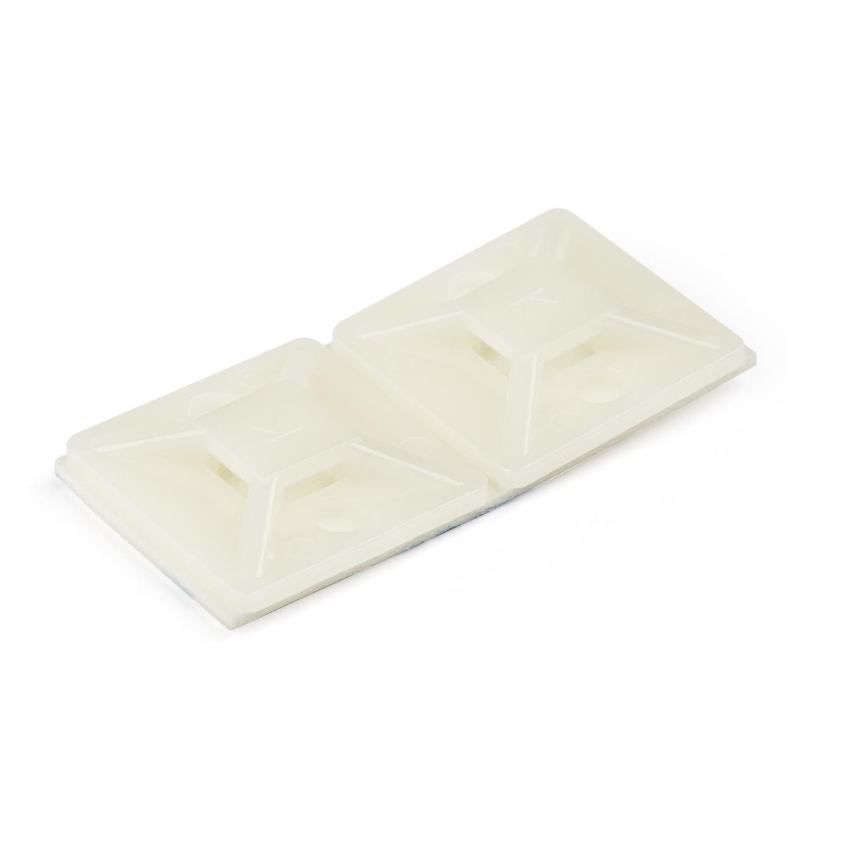 STARTECH.COM Cable Tie Mounts With Adhesive Tape For 0.21 In. (5.5 Mm) Wide Ties - 100 Pack