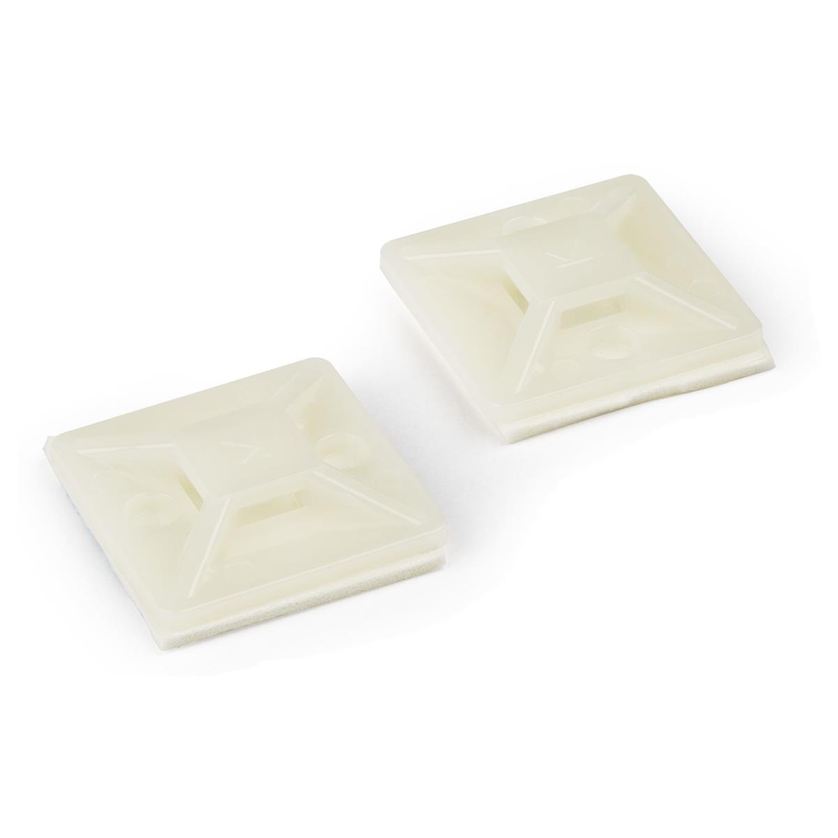 STARTECH.COM Cable Tie Mounts With Adhesive Tape For 0.21 In. (5.5 Mm) Wide Ties - 100 Pack