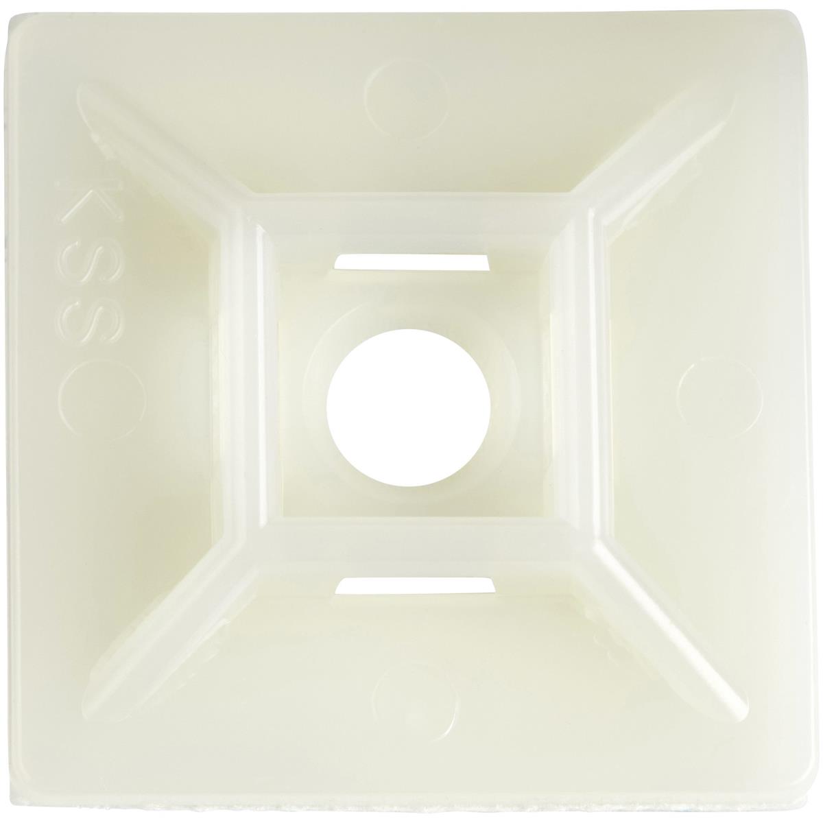 STARTECH.COM Cable Tie Mounts With Adhesive Tape For 0.18 In. (4.6 Mm) Wide Ties - 100 Pack