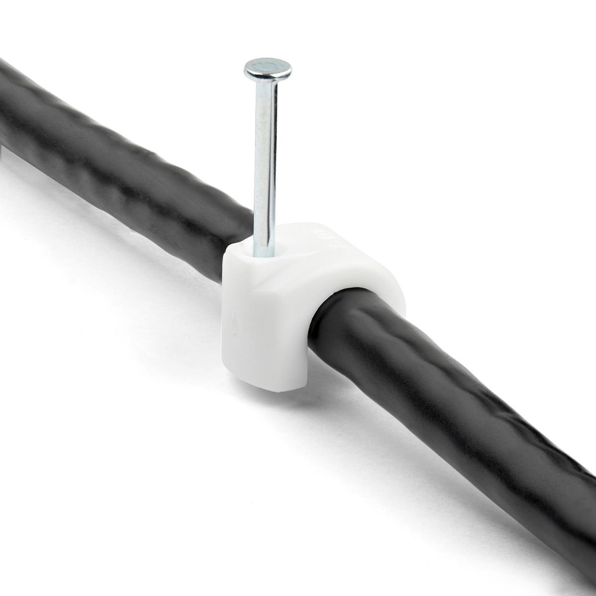 STARTECH.COM Nail Mounted Cable Clip Large - 100 Pack