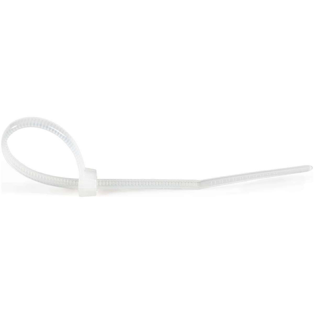 STARTECH.COM Cable Ties -white Nylon Zip Tie Wraps Ul Taa 100 Pack 4in