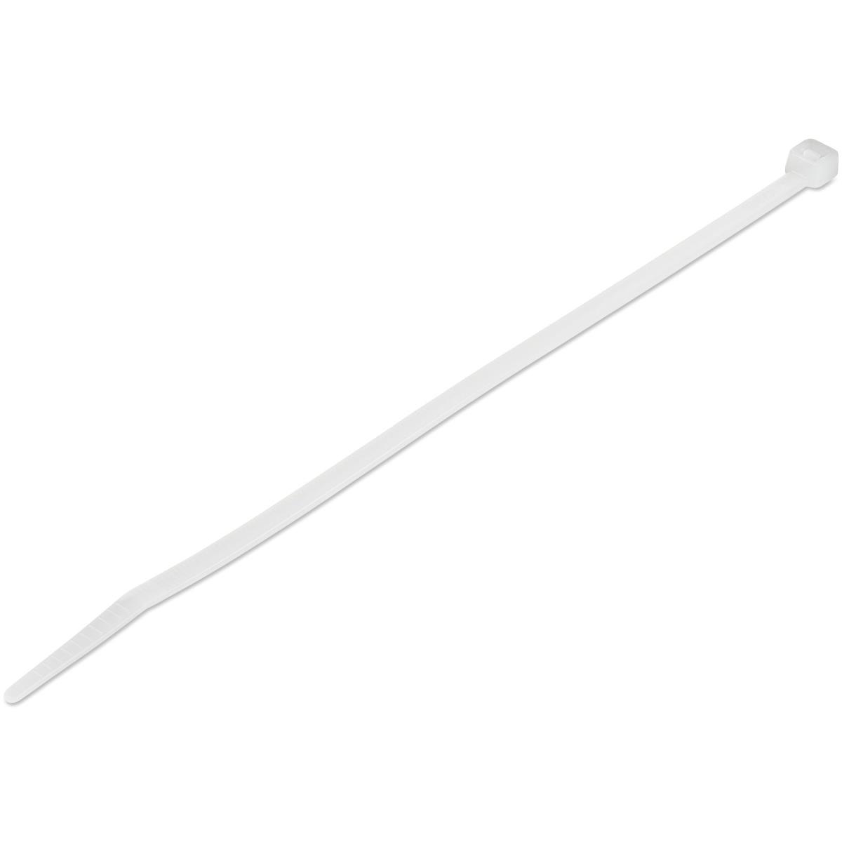 STARTECH.COM Cable Ties -white Nylon Zip Tie Wraps Ul Taa 100 Pack 8in