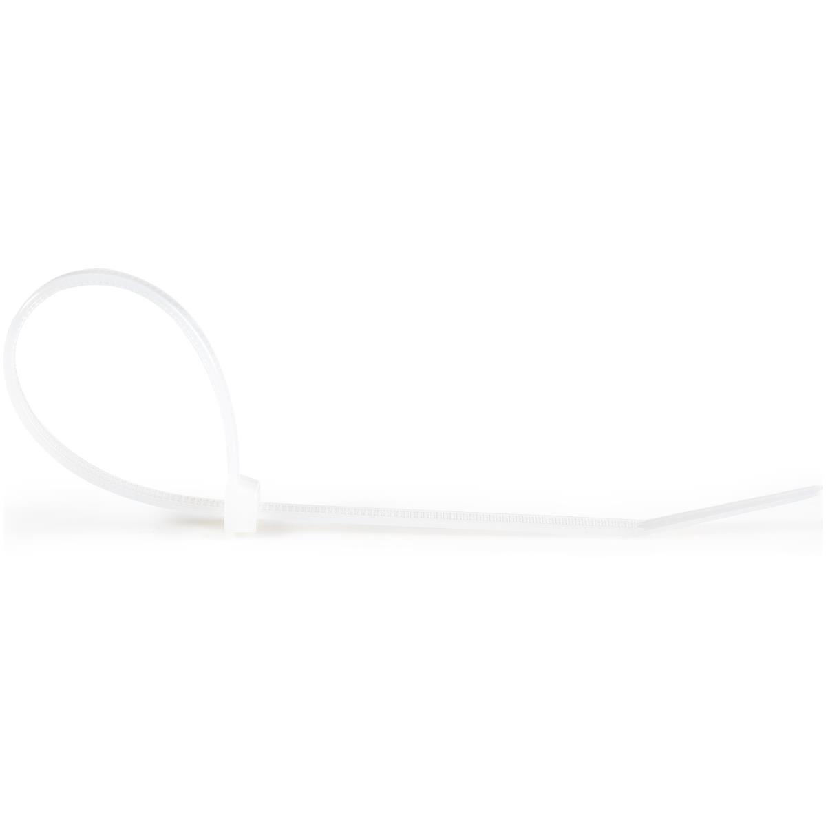STARTECH.COM Cable Ties -white Nylon Zip Tie Wraps Ul Taa 100 Pack 8in