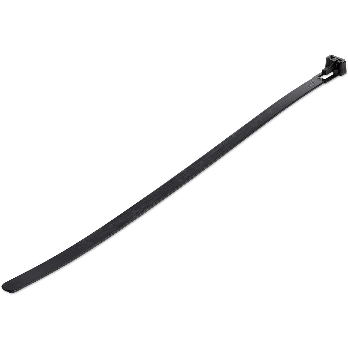 STARTECH.COM 75648591 Resealable Zip Tie 10in Black 100 Pack