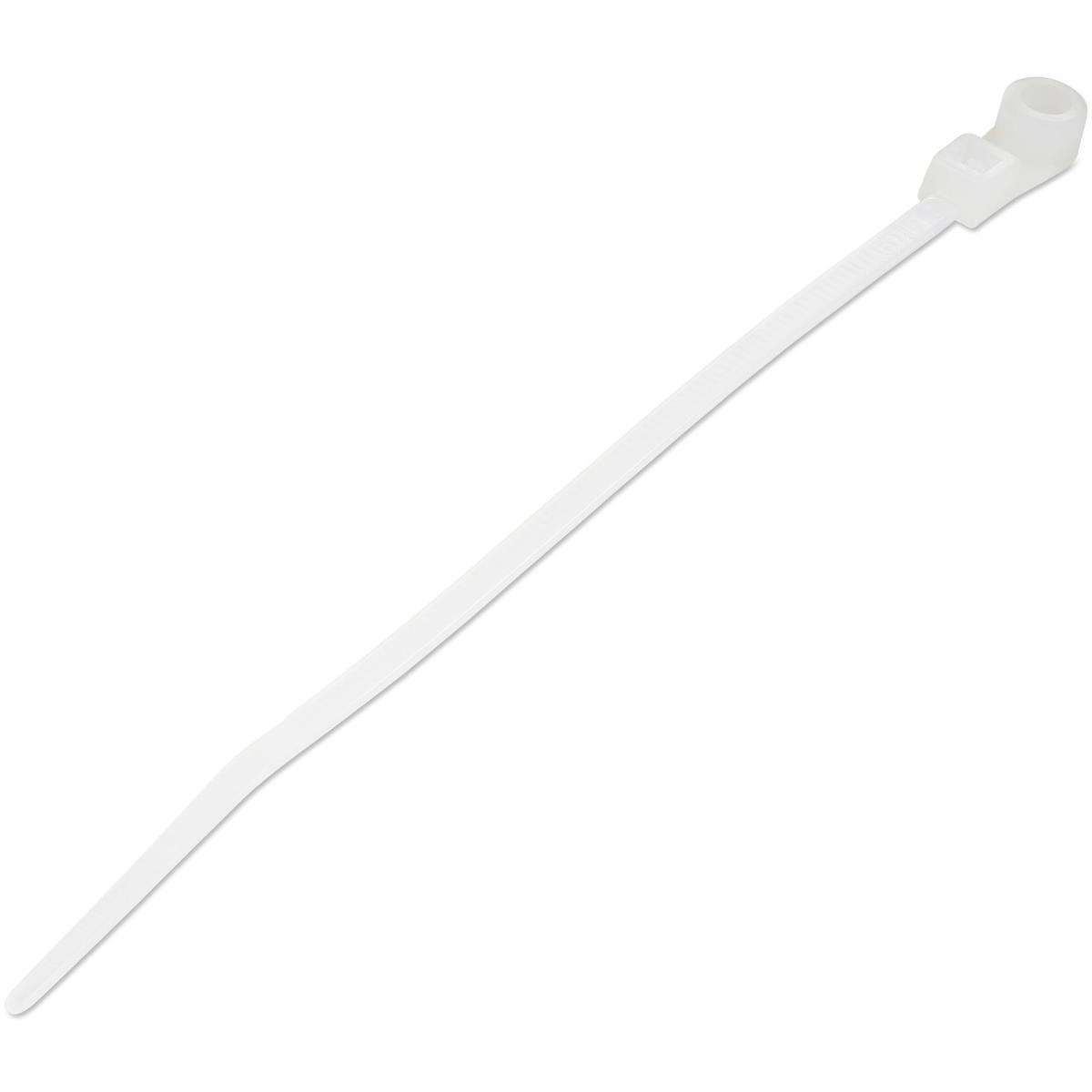 STARTECH.COM Plastic Zip Ties With Screw Hole 4in 100 Pack