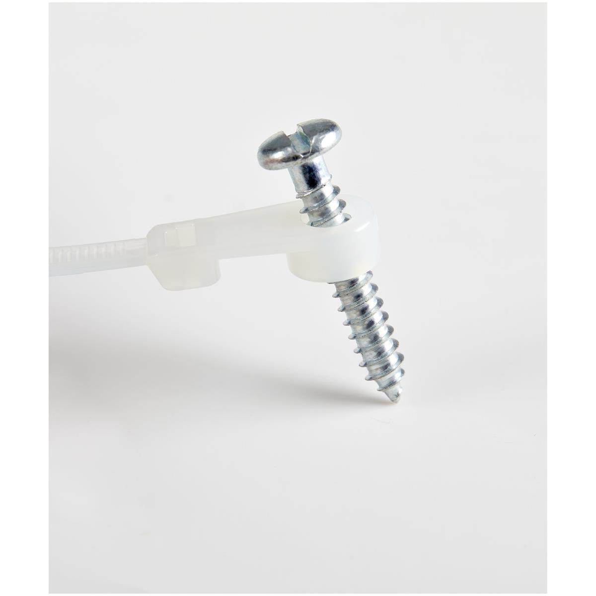 STARTECH.COM Plastic Zip Ties With Screw Hole 9in 100 Pack