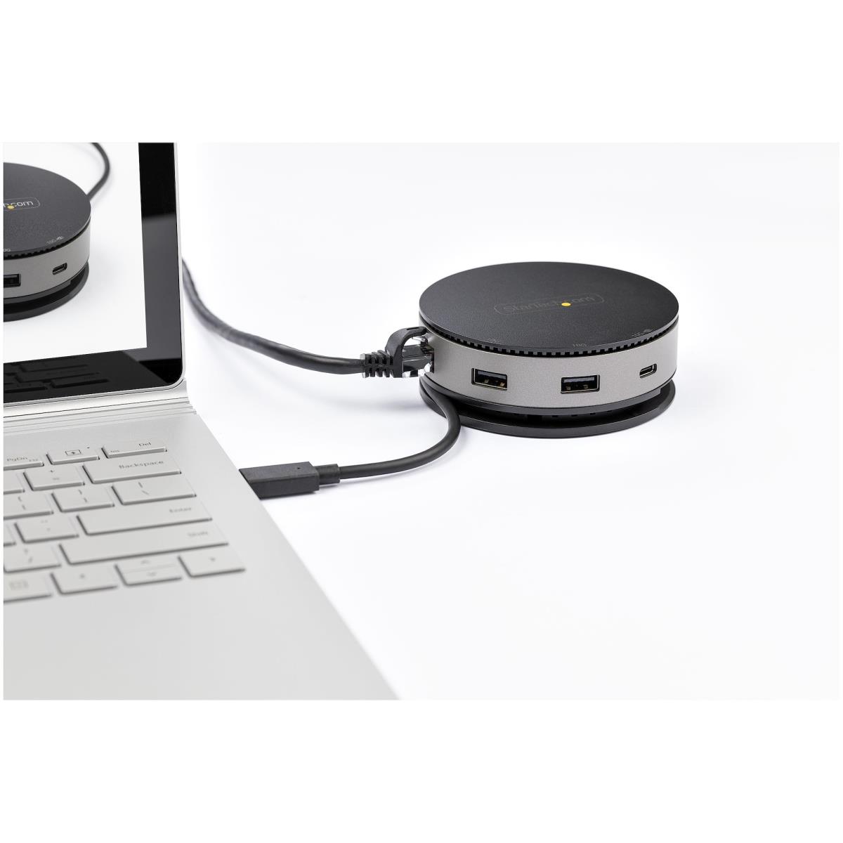 STARTECH.COM USB-c Multiport Adapter - USB Type-c 10gbps Mini Dock 4k 60hz Hdmi/DisplayPort/1080p Vga - 75w Pd Passthrough, USB Hub & Gbe