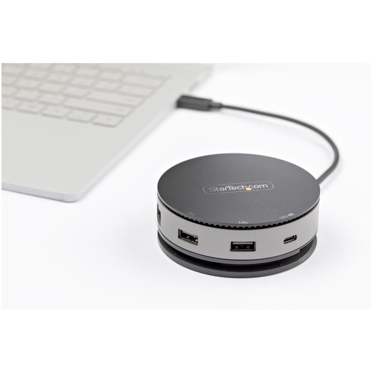 STARTECH.COM USB-c Multiport Adapter - USB Type-c 10gbps Mini Dock 4k 60hz Hdmi/DisplayPort/1080p Vga - 75w Pd Passthrough, USB Hub & Gbe