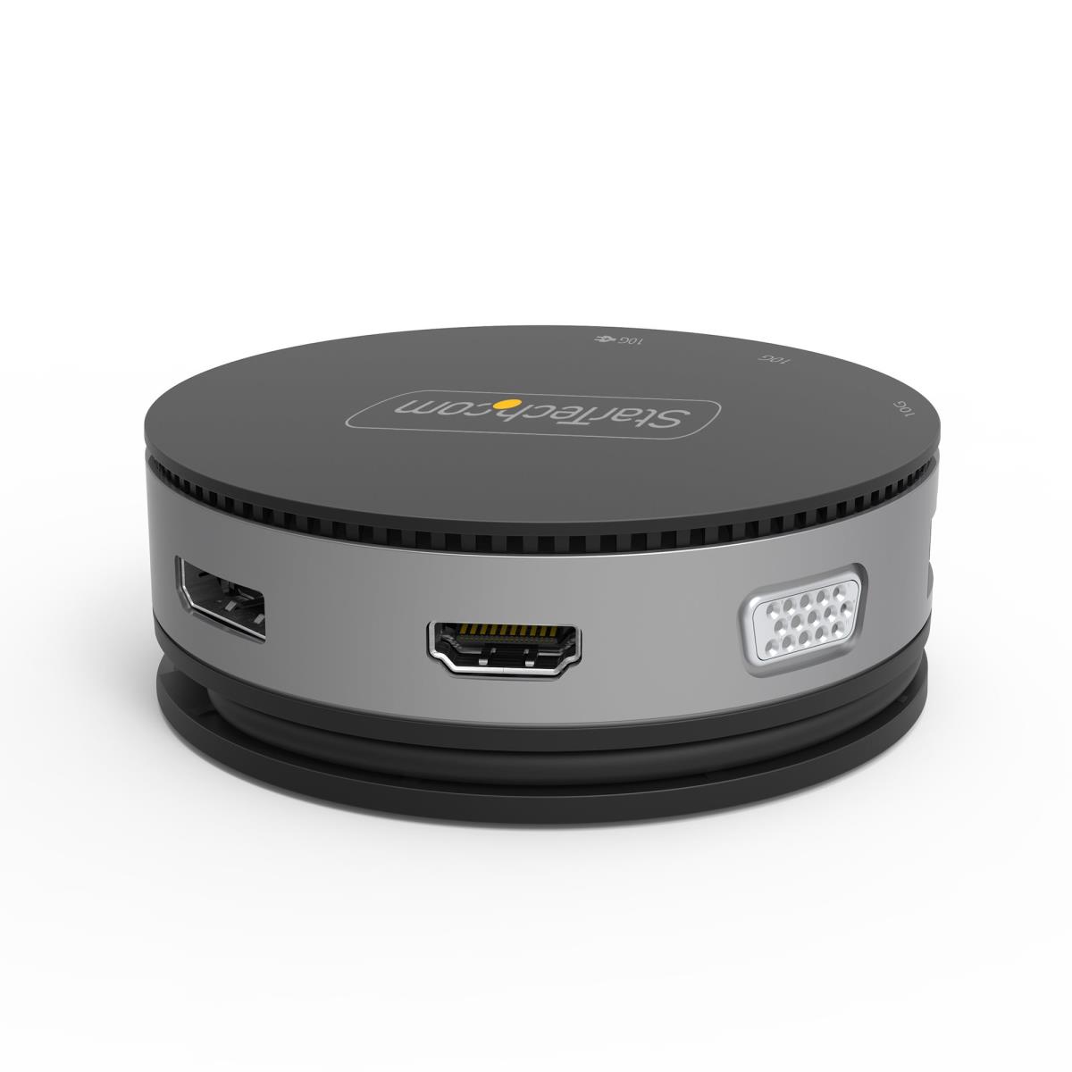 STARTECH.COM USB-c Multiport Adapter - USB Type-c 10gbps Mini Dock 4k 60hz Hdmi/DisplayPort/1080p Vga - 75w Pd Passthrough, USB Hub & Gbe