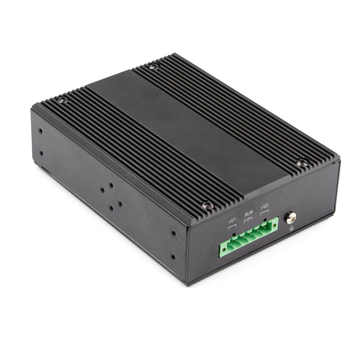 STARTECH.COM Industrial 6 Port Gigabit Ethernet Switch - 4 Poe Rj45 +2 Sfp Slots 30w Poe+ 12-48vdc 10/100/1000 Rugged Power Over Ethernet Lan Switch