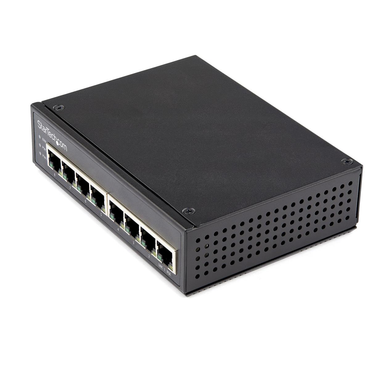 STARTECH.COM Industrial 8 Port Gigabit Poe Switch - 30w - Power Over Ethernet Gbe Poe+ Network Ip-30